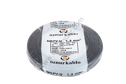 ÖZNUR 2,5 NYA KABLO SİYAH